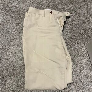 Spier & Mackay Cream Cotton Linen Trousers waist 32